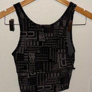 lululemon athletica Black Textured Crop Top